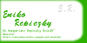 eniko repiczky business card